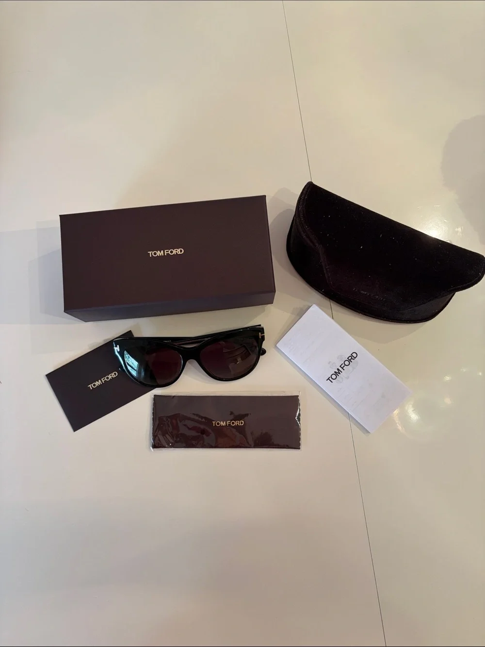 Tom Ford Black Lily 56mm Cat-Eye Sunglasses TF430
